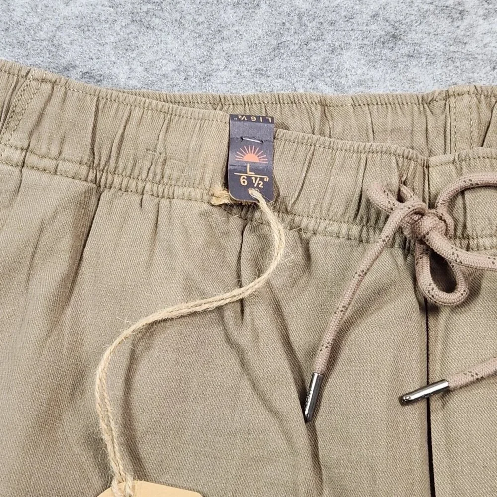 Faherty Men's Essential Drawstring Shorts Large Mountain cliff Organic Cotton